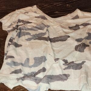 NWOT POL Camouflage Knit Sweater